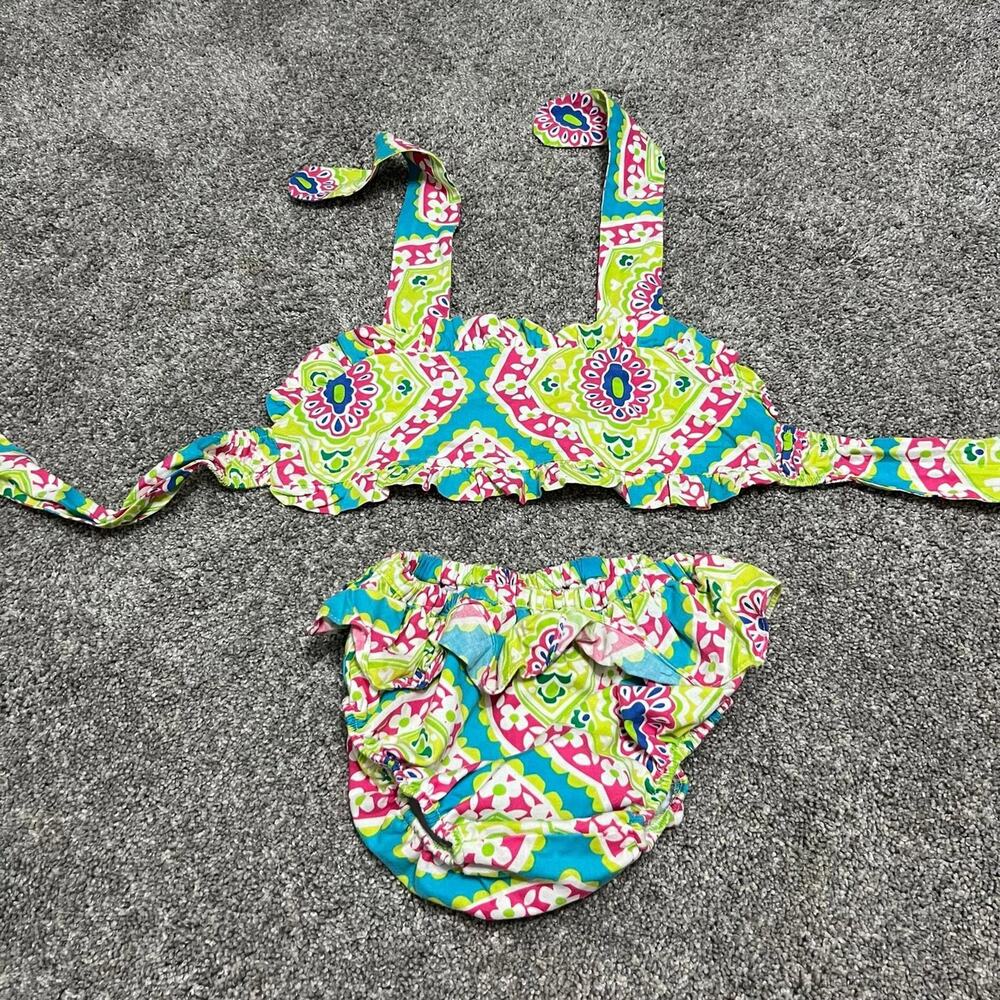 Le' Za Me Girls 2 Piece Bathing Suit size 6X